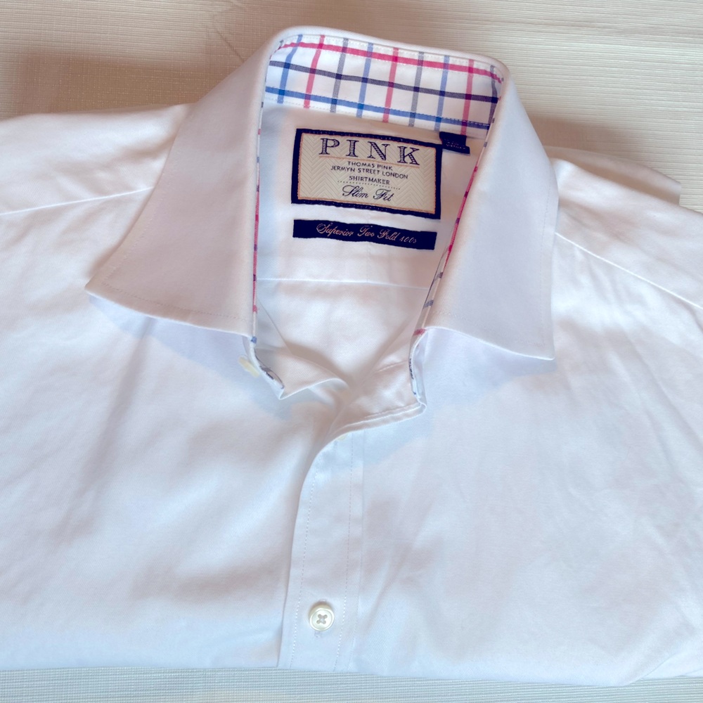 Thomas Pink Slim Fit Dress Shirt